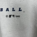 1995 MLB World Series Atlanta Braves vs Cleveland Indians Arch Logo Crewneck White