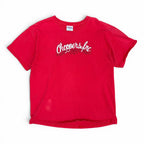 Vintage Choppers Inc. Flaming Logo Tee Red