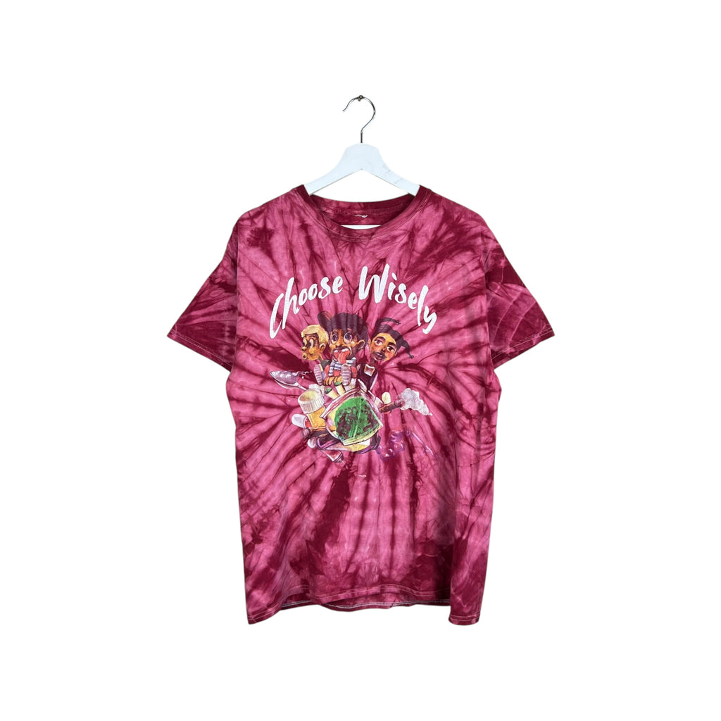 Dreamville J Cole KOD “Choose Wisely” Tie Dye Tee Red