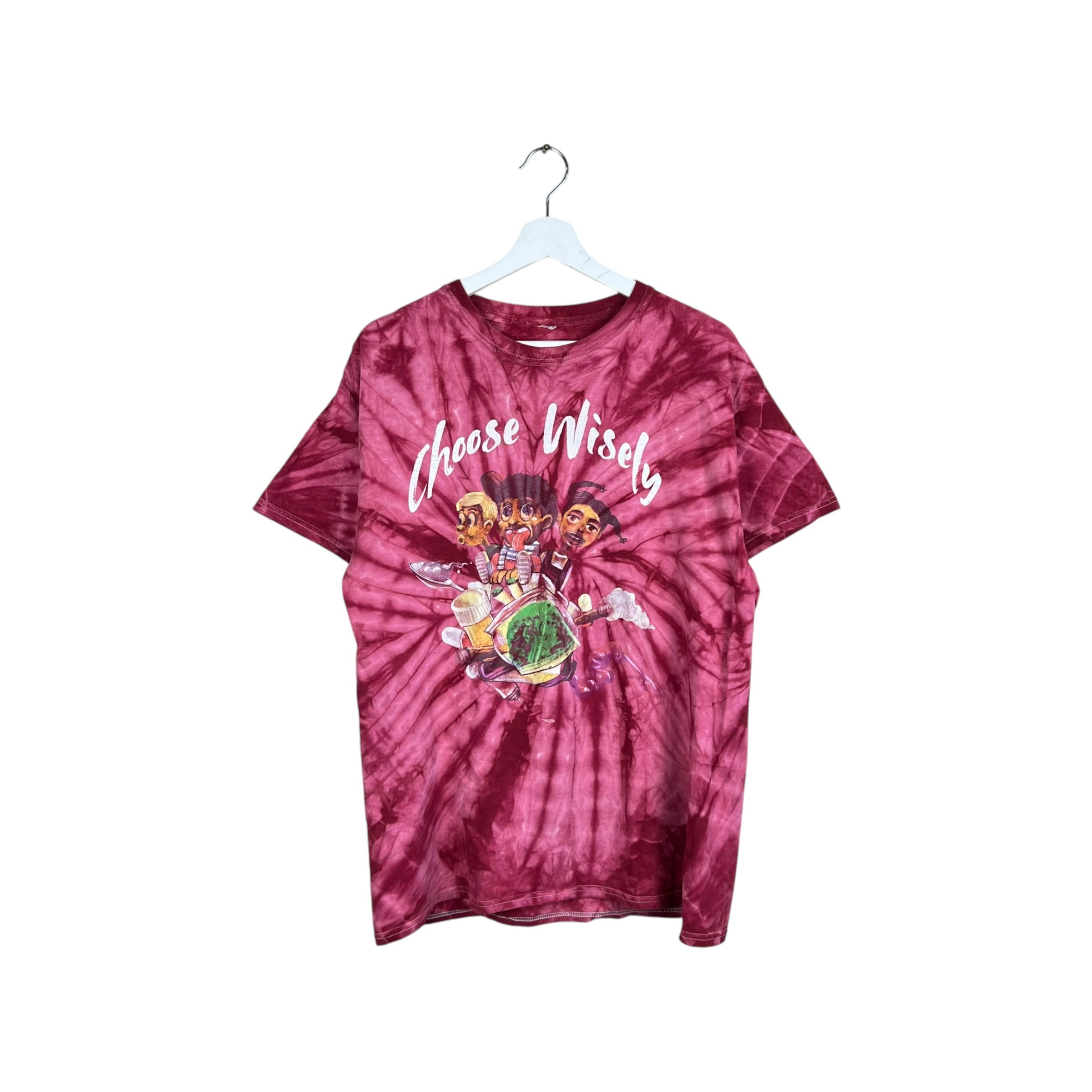 Dreamville J Cole KOD “Choose Wisely” Tie Dye Tee Red