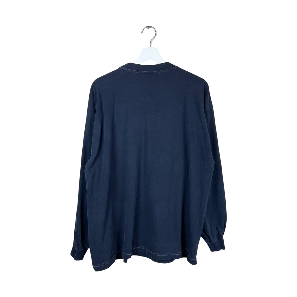 1993 Sun Looney Tunes Bugs & Taz Standing Football Longsleeve Black