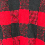 Vintage Polo By Ralph Lauren Buffalo Check Knit Black/Red