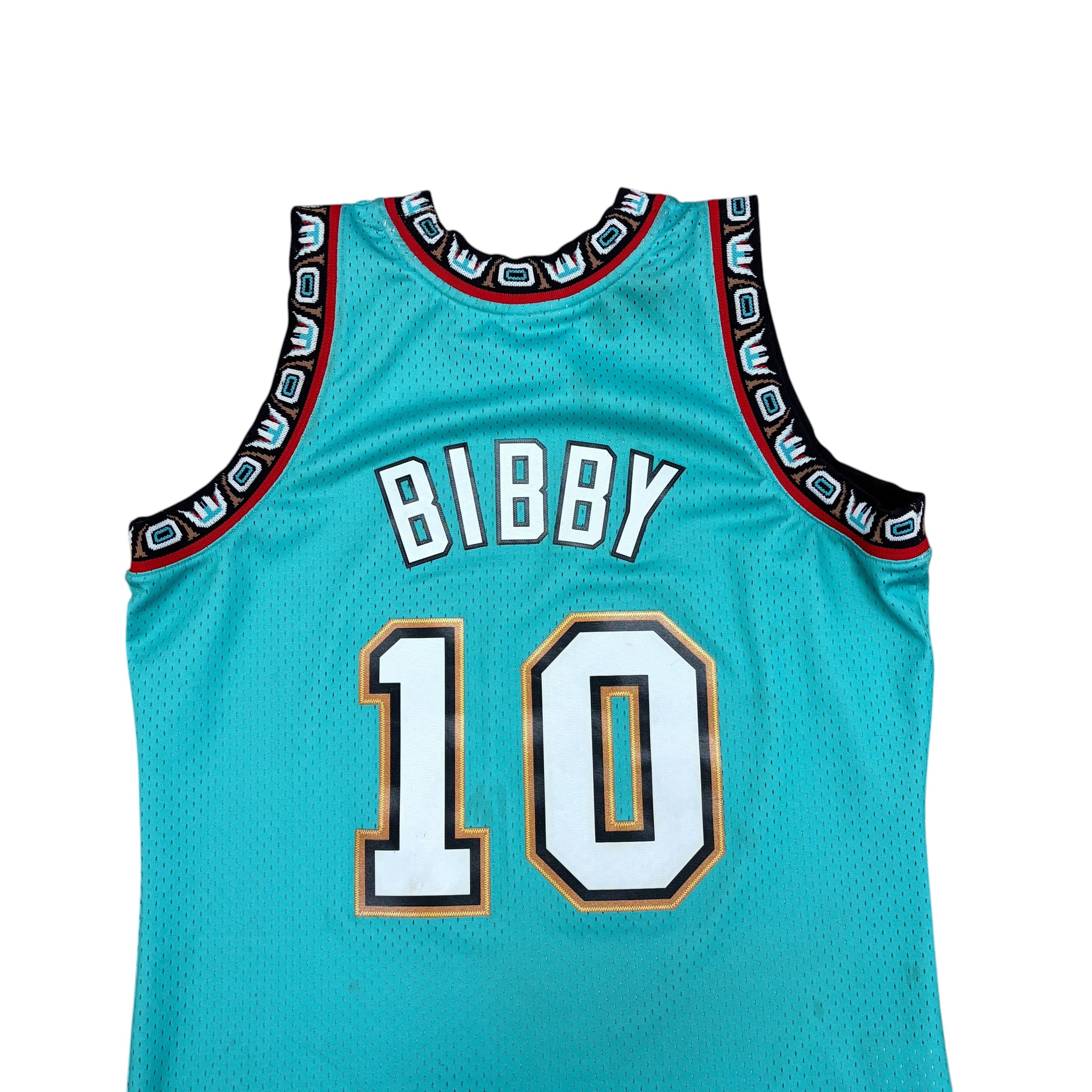 Vintage Mitchell & Ness NBA 1998 Vancouver Grizzlies Mike Bibby Jersey Teal