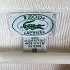 Vintage IZOD x Lacoste V-Neck Logo Knit White