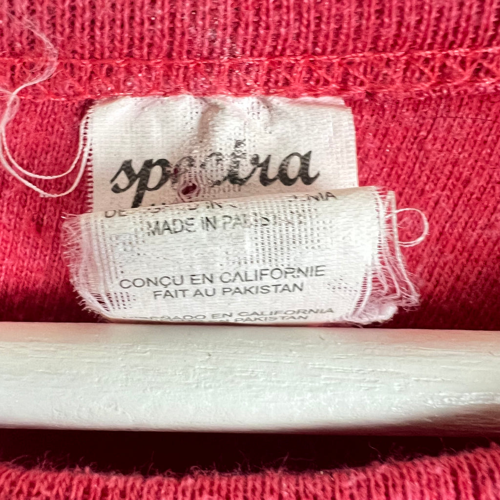 Vintage Kawasaki Motorcycle Graphic Crewneck Faded Red