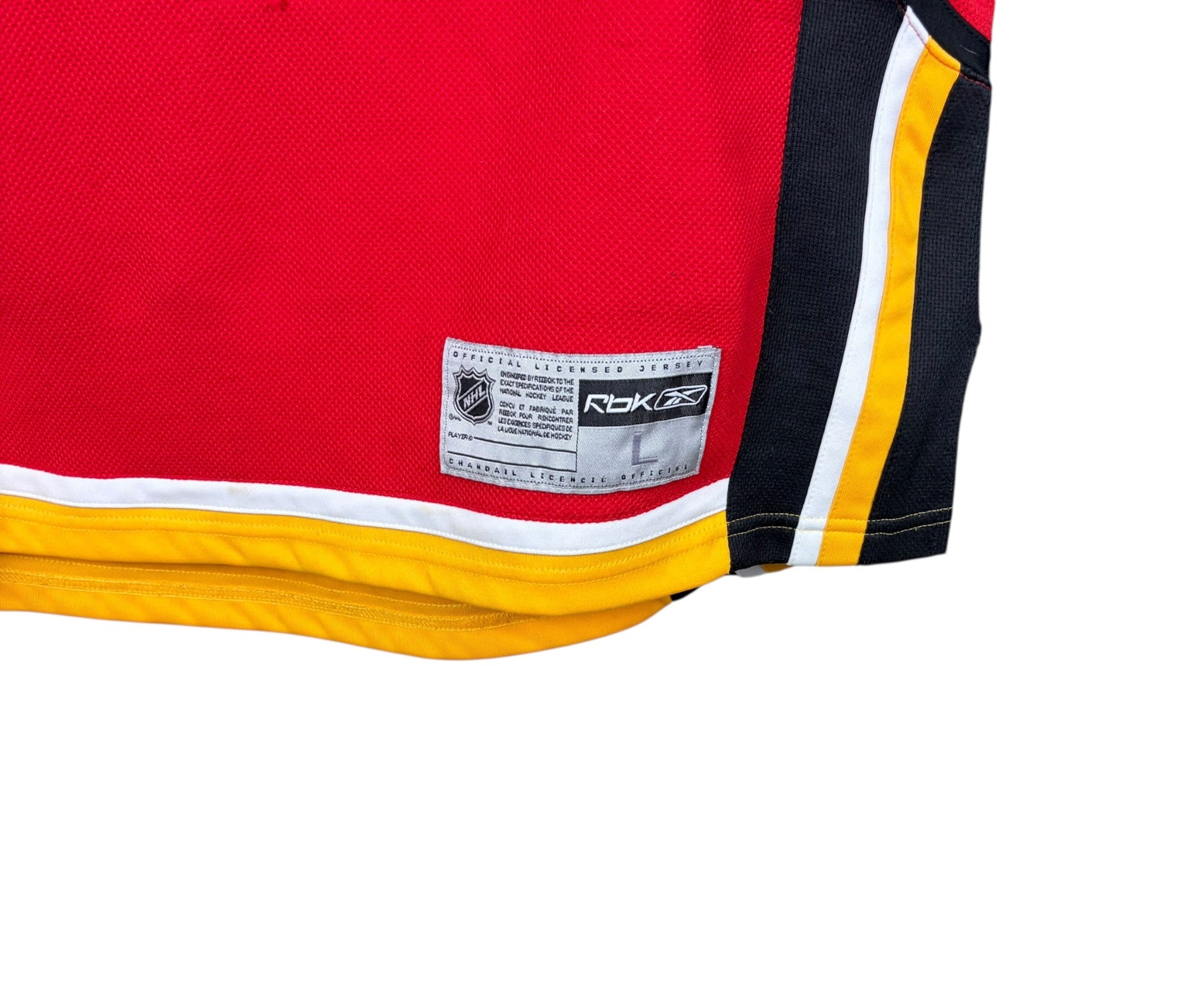 Vintage Reebok NHL Calgary Flames Blank Away Jersey