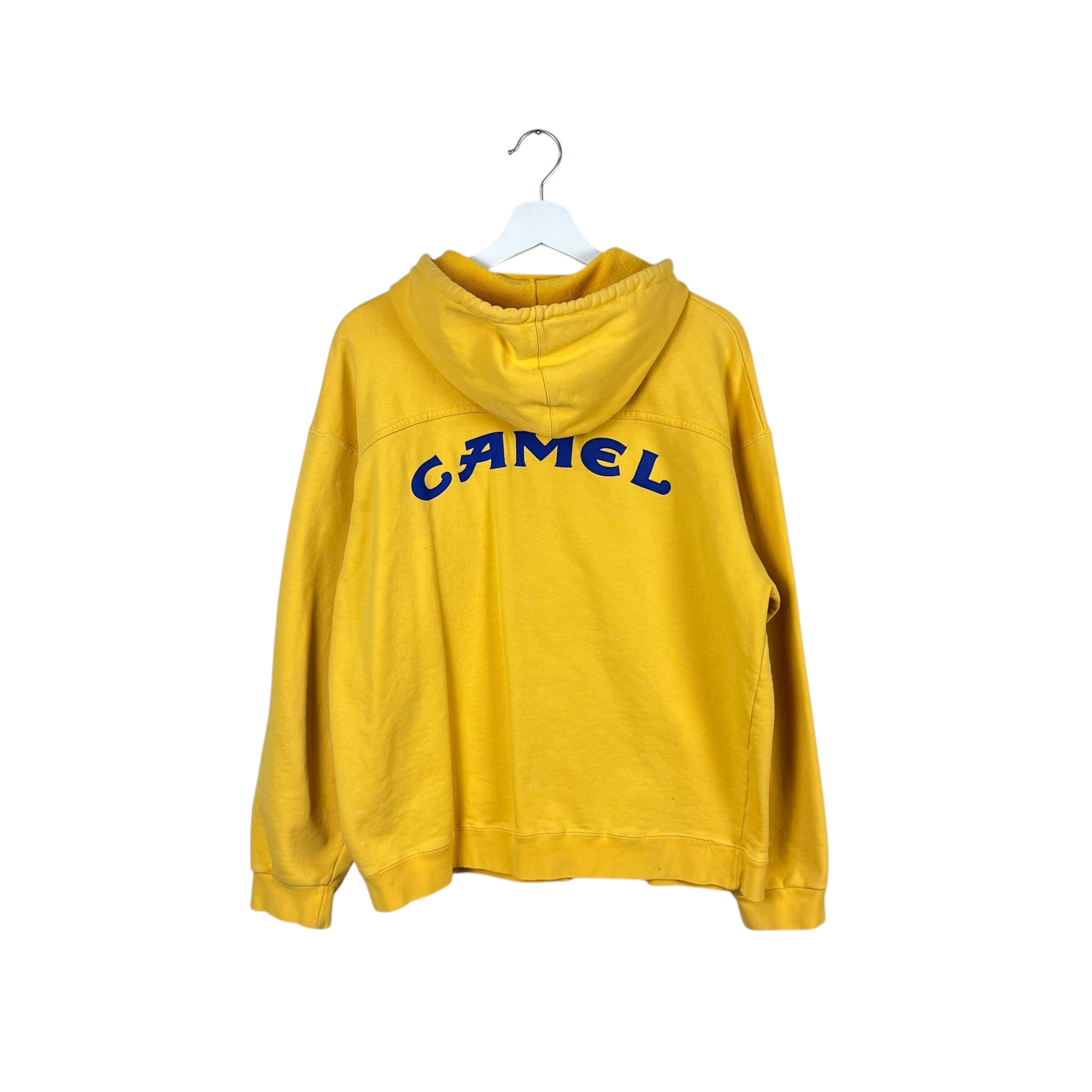Vintage Camel Cigarettes Arch Logo Hoodie Yellow