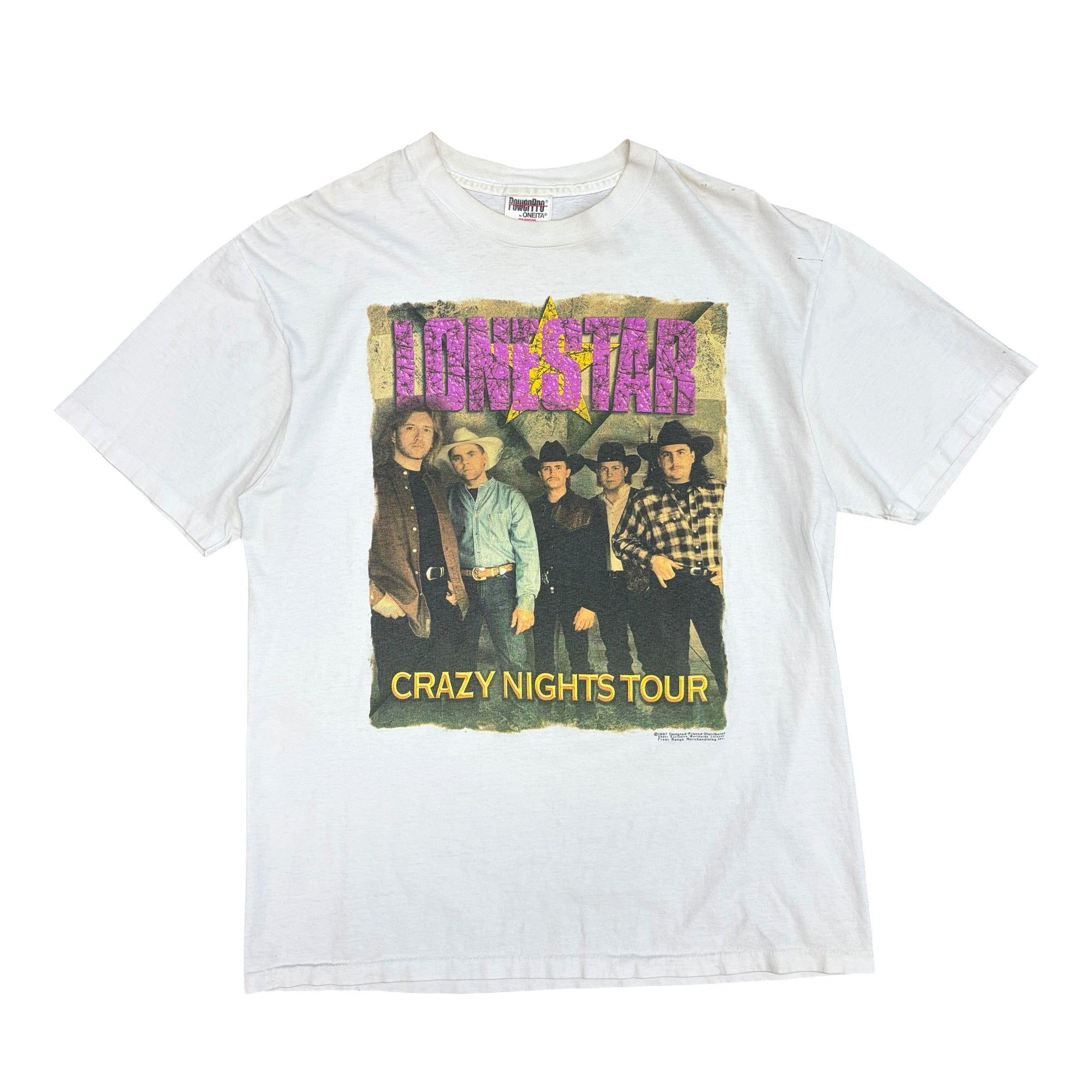 1997 Lonestar Crazy Nights Tour Tee White