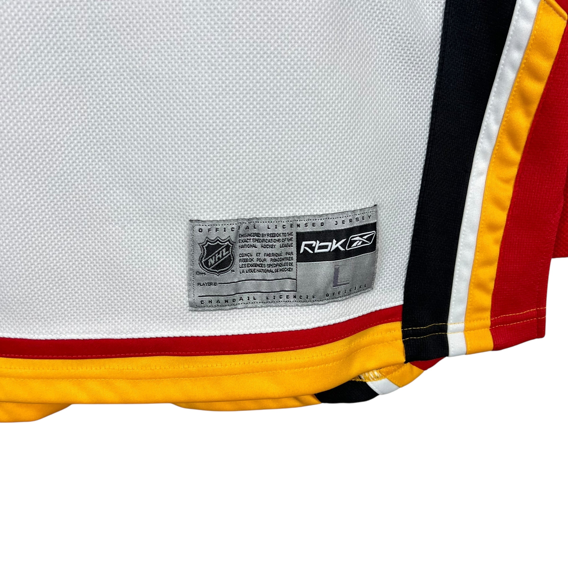 Vintage Reebok NHL Calgary Flames Blank Home Jersey