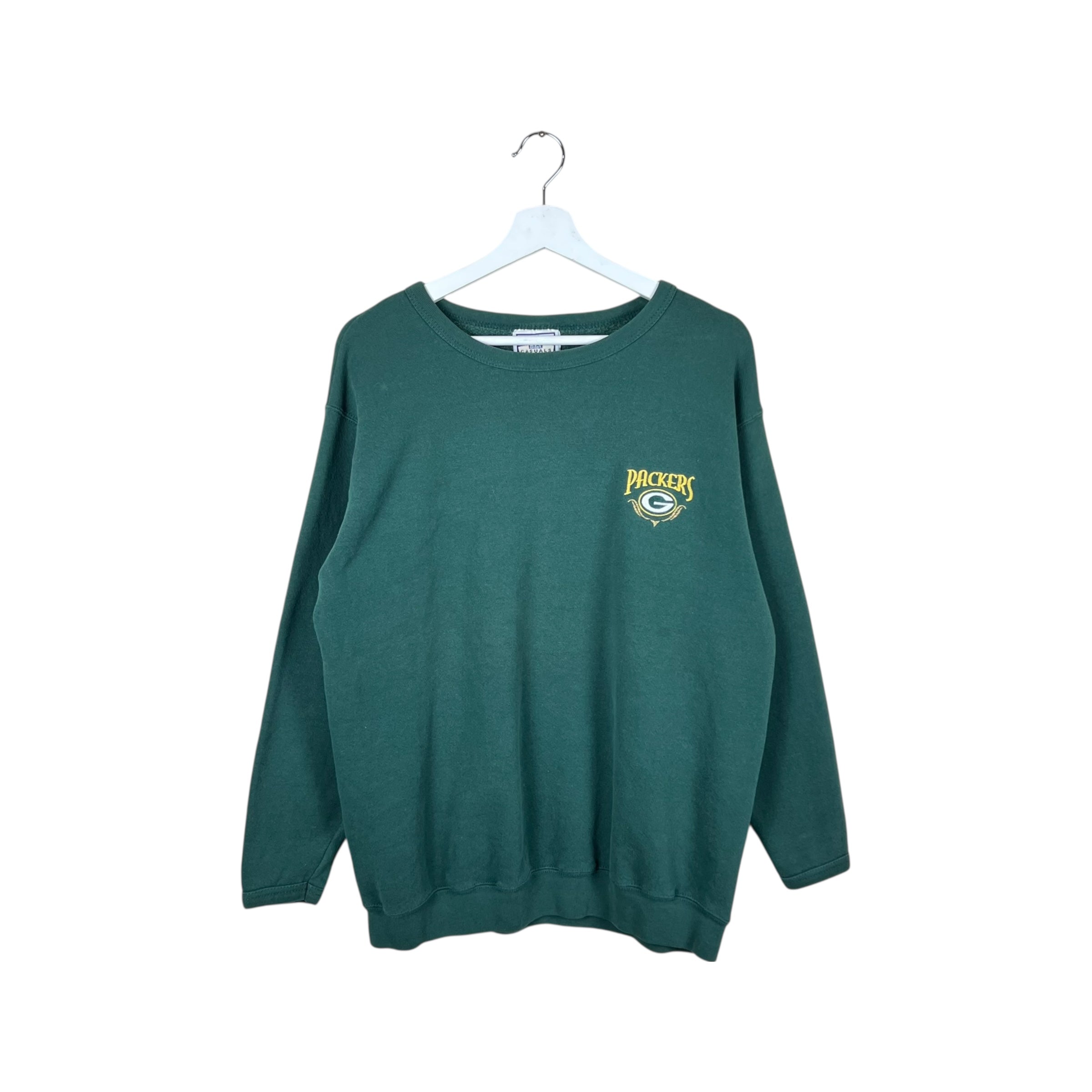 Vintage Lee Women’s NFL Green Bay Packers Embroidered Logo Crewneck Green