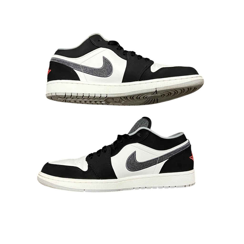 Jordan 1 Low Black White Wolf Grey Infrared 23