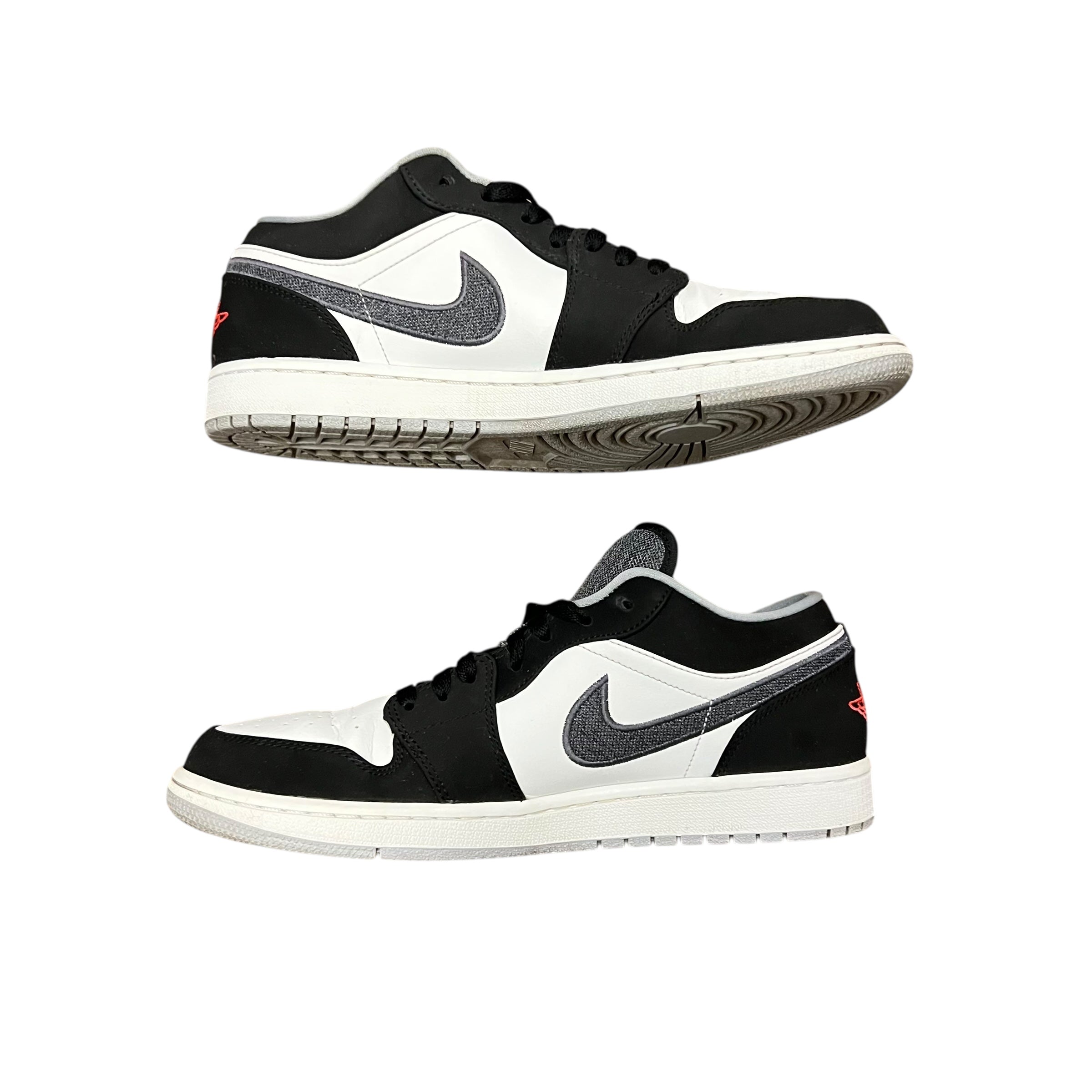 Jordan 1 Low Black White Wolf Grey Infrared 23
