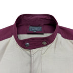 1980’s Givenchy Two Tone Full Zip Jacket Burgundy/Cream