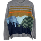 Vintage Woolrich Nature Scenery Knit Grey