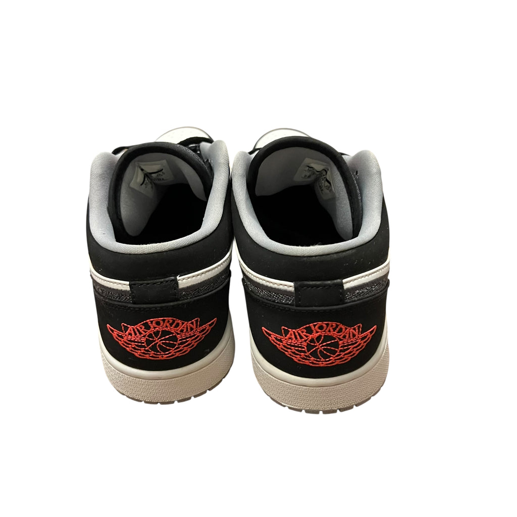 Jordan 1 Low Black White Wolf Grey Infrared 23