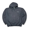 Vintage Carhartt Spellout Hoodie Faded Black
