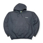 Vintage Carhartt Spellout Hoodie Faded Black