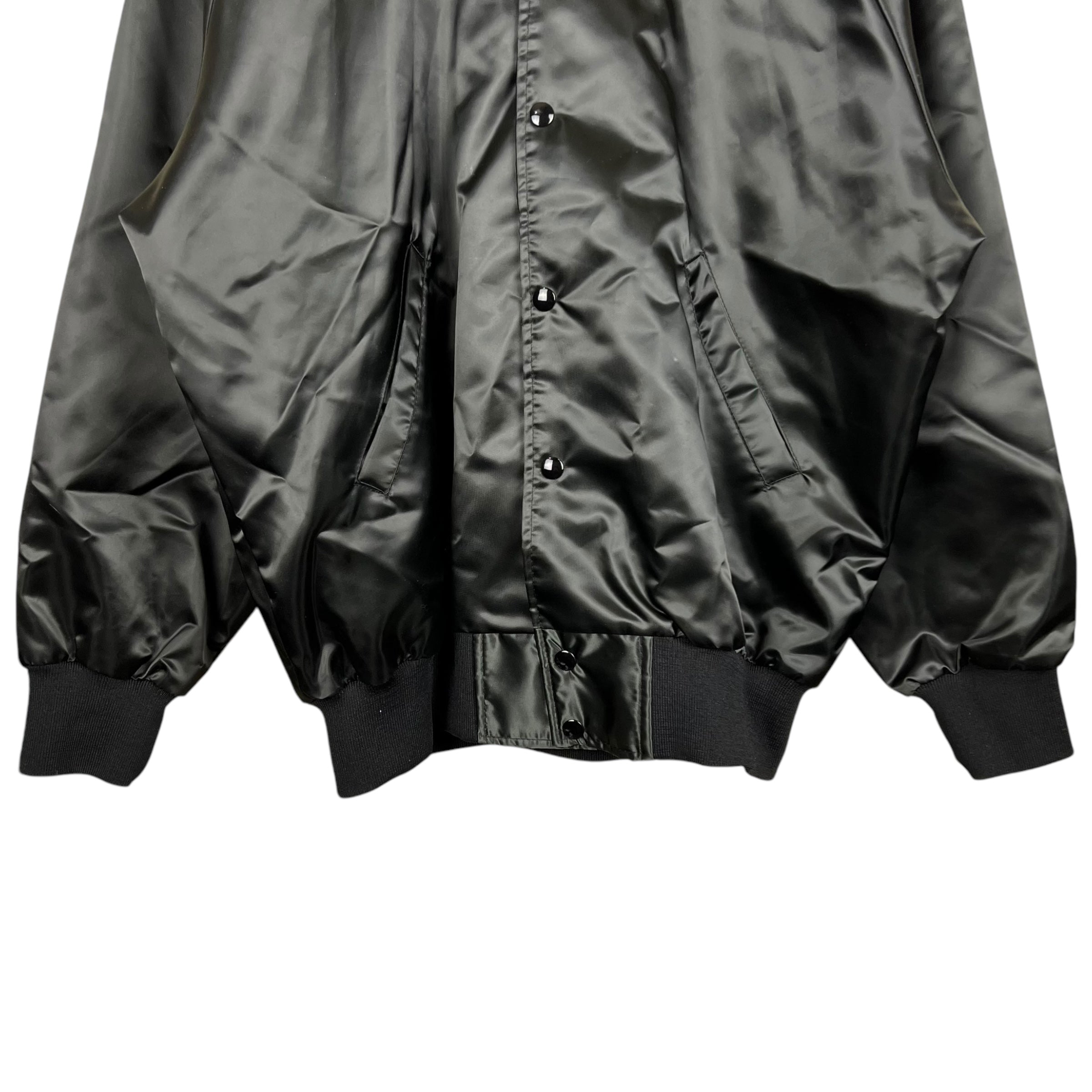 Vintage Trimark “Dodge Boys Have More Fun” Satin Jacket Black