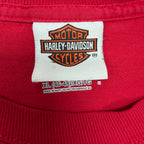 Vintage Harley Davidson Cancun Mexico “Poundin’ Pistons” Longsleeve Red