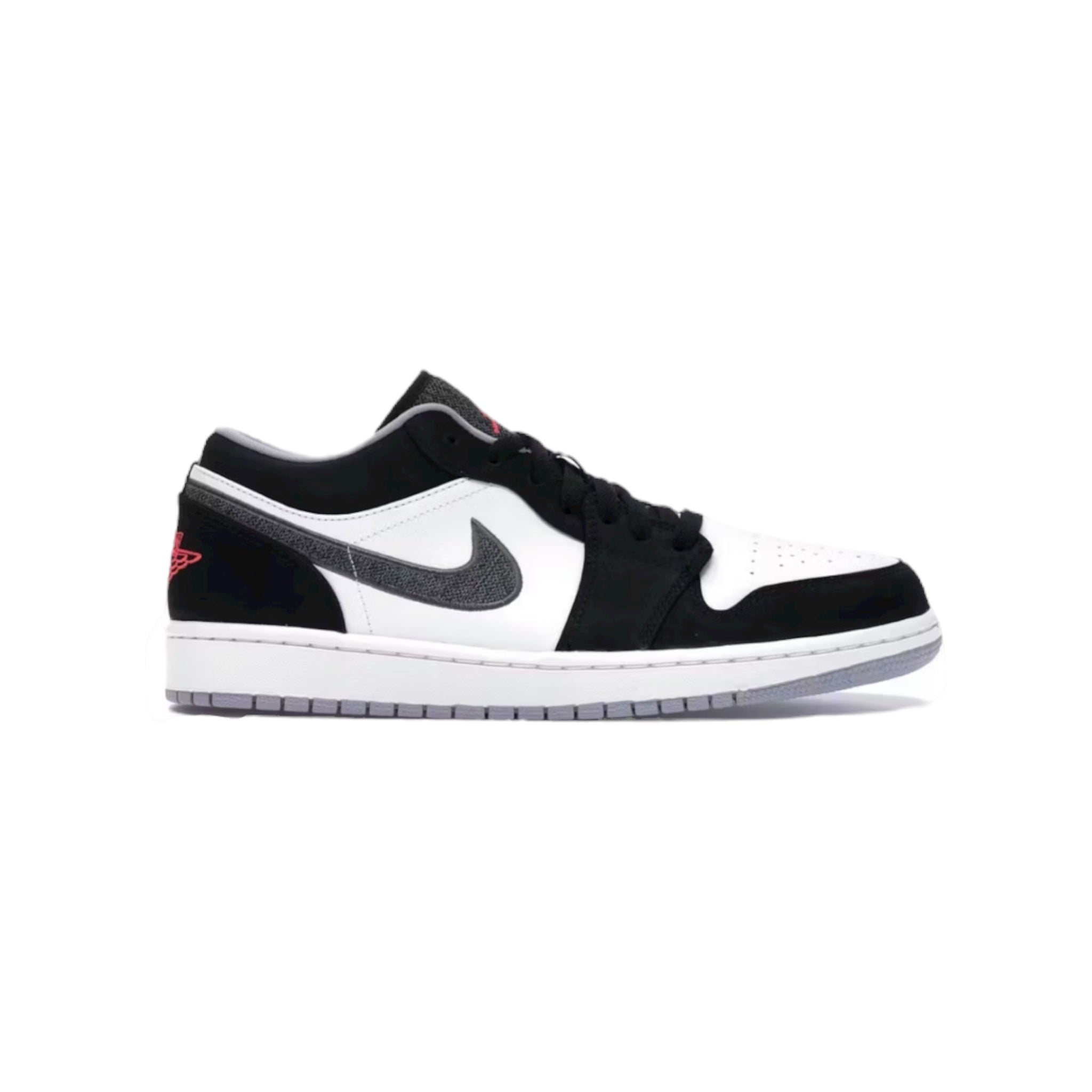 Jordan 1 Low Black White Wolf Grey Infrared 23
