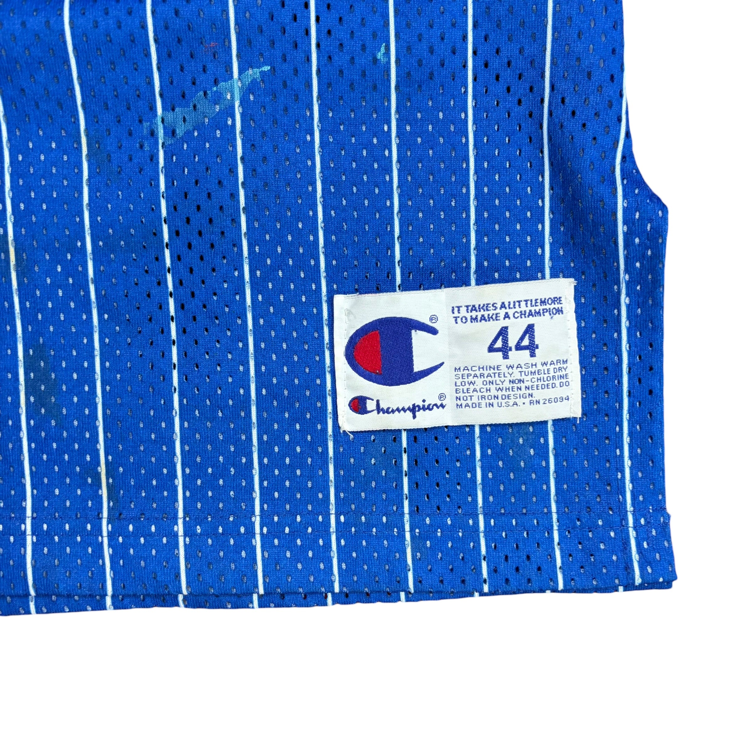 Vintage Champion NBA Orlando Magic Shaquille O’Neal Pinstripe Away Jersey