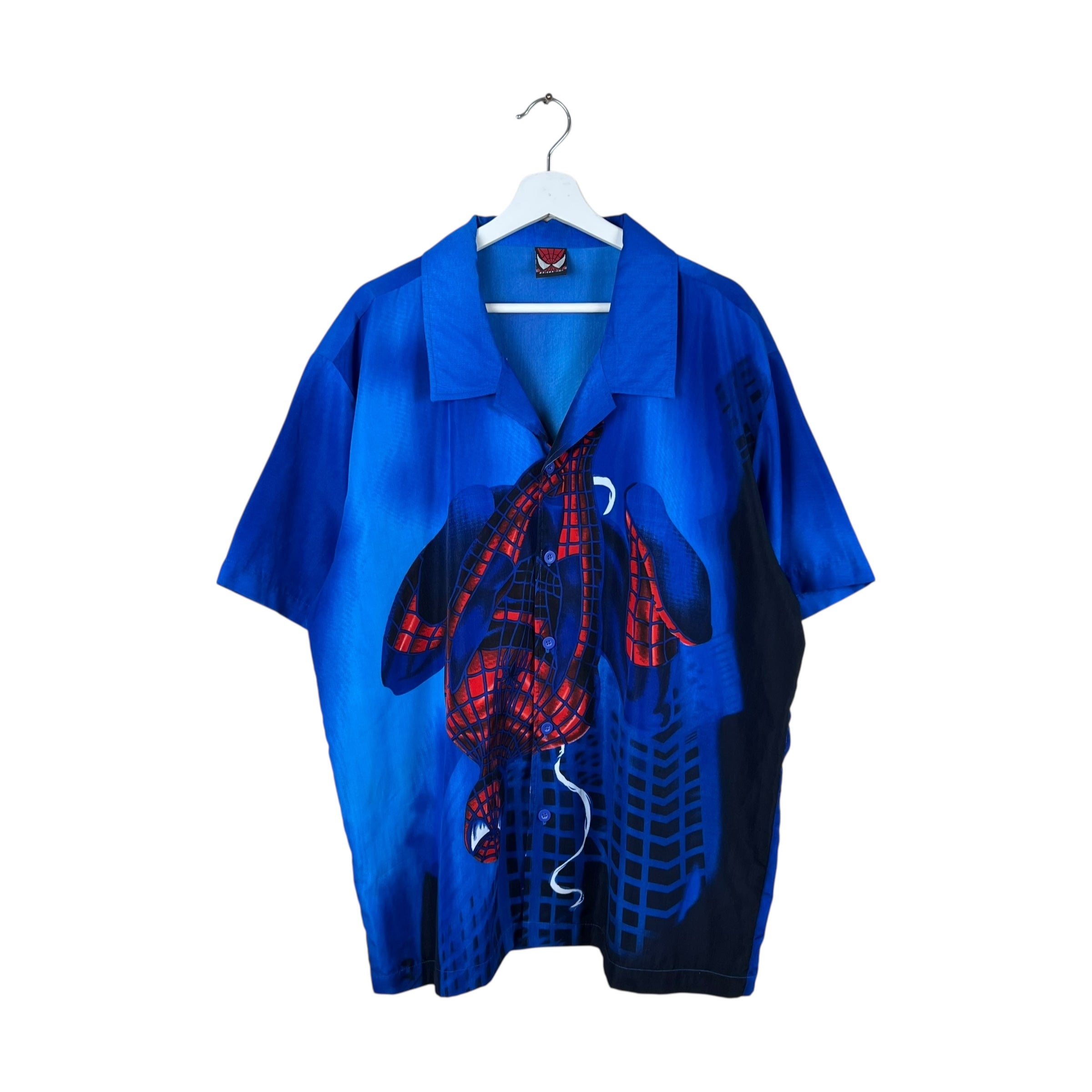 2002 Spider-Man AOP Graphic Button Up