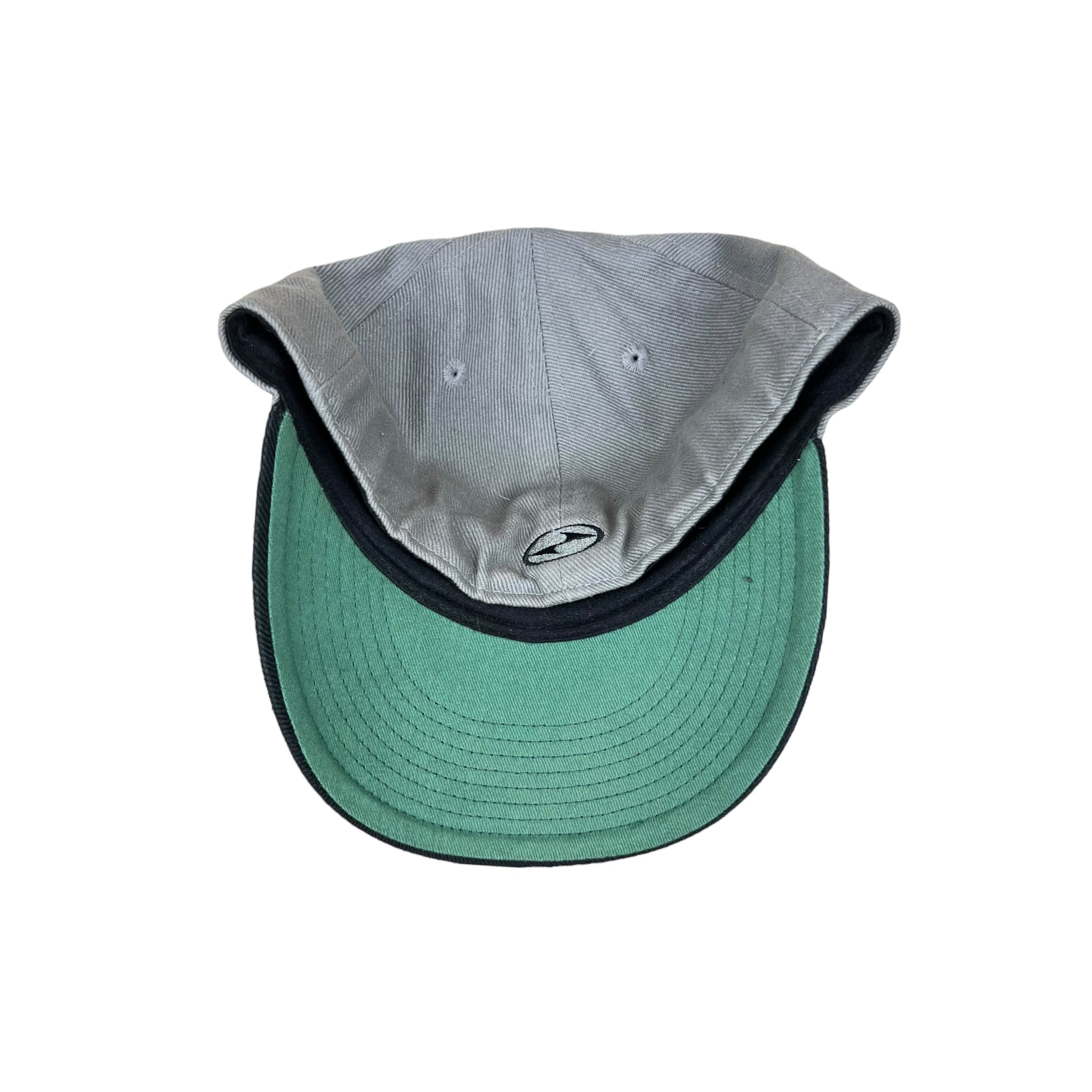 90s Nike Tiger Woods Big Swoosh Fitted Hat Grey/Black