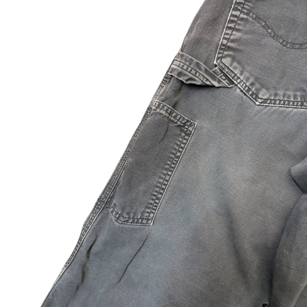 Vintage Carhartt Loose Fit Carpenter Pants Faded Black