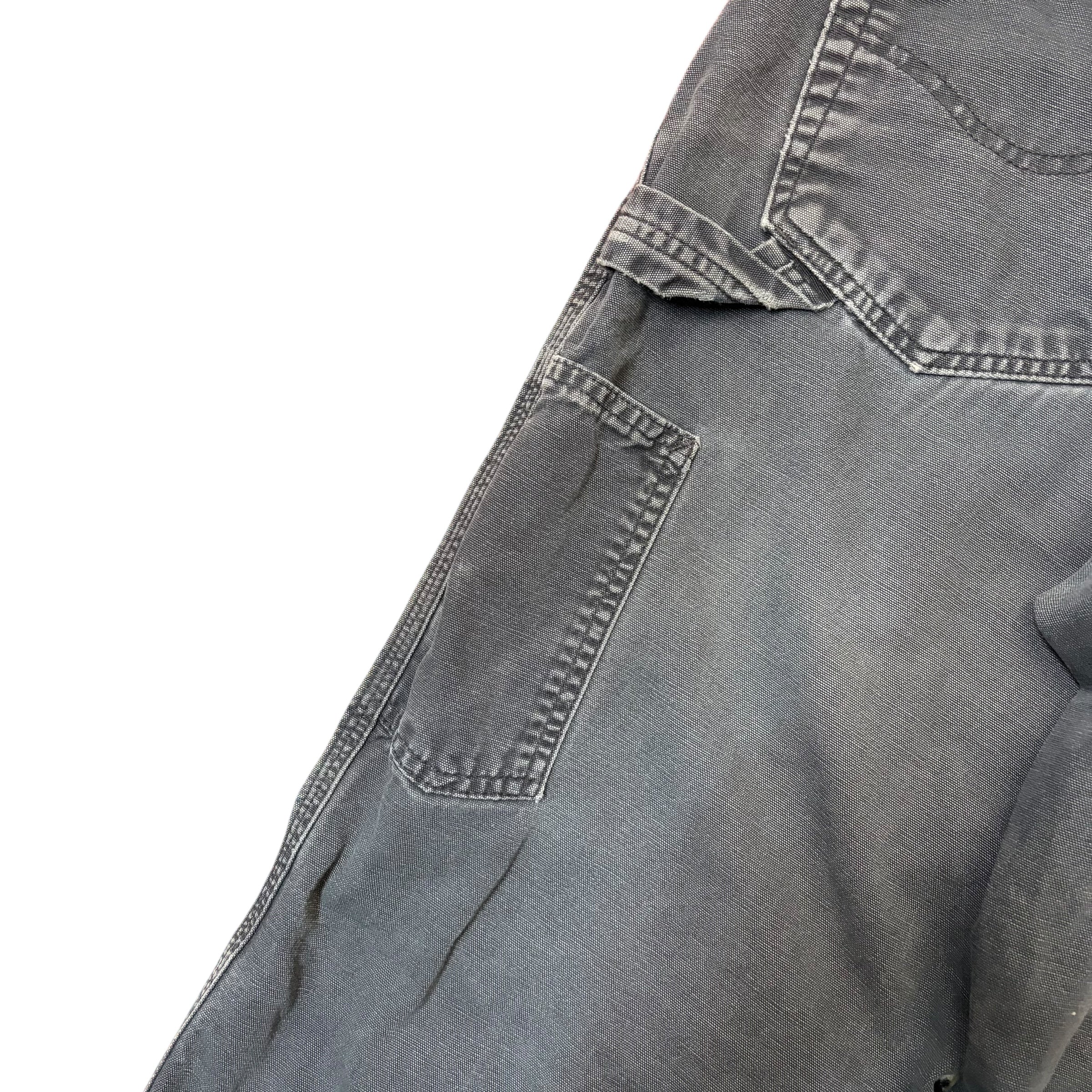 Vintage Carhartt Loose Fit Carpenter Pants Faded Black