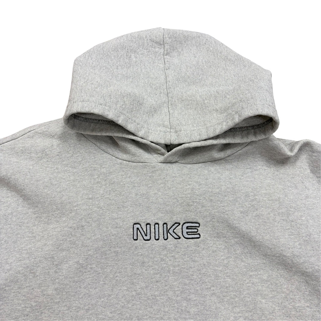 Y2K Nike Youth Middle Spellout Hoodie Heather Grey