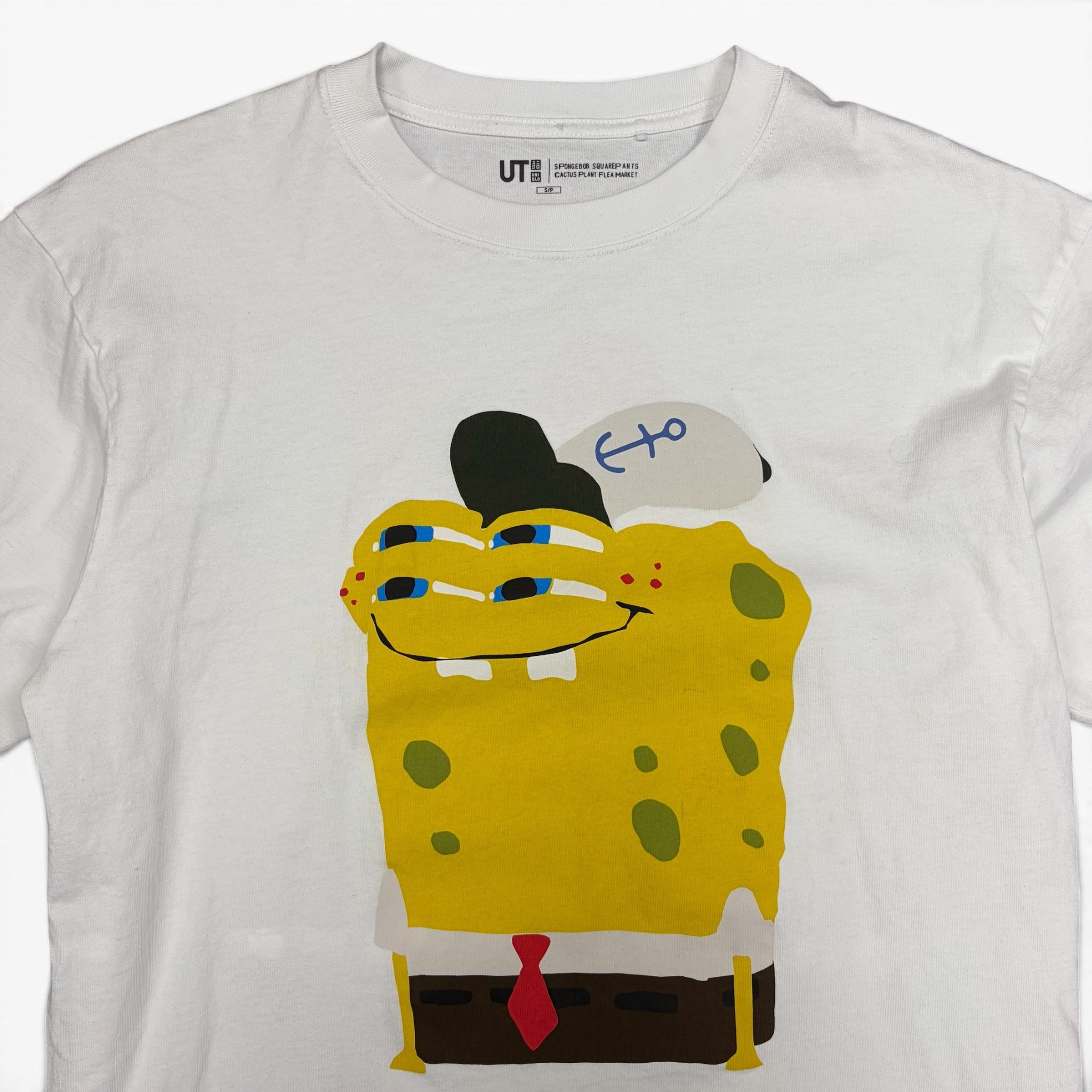 Cactus Plant Flea Market x Uniqlo x SpongeBob SquarePants Graphic Tee White