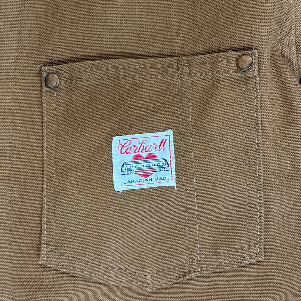 1960’s Carhartt Union Made Blanket Lined Chore Jacket Tan