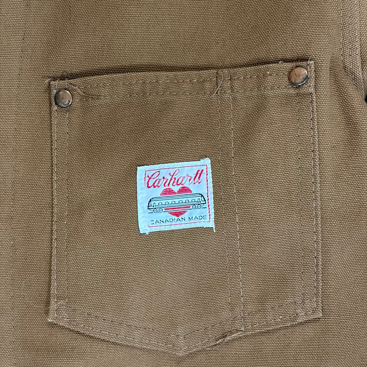1960’s Carhartt Union Made Blanket Lined Chore Jacket Tan
