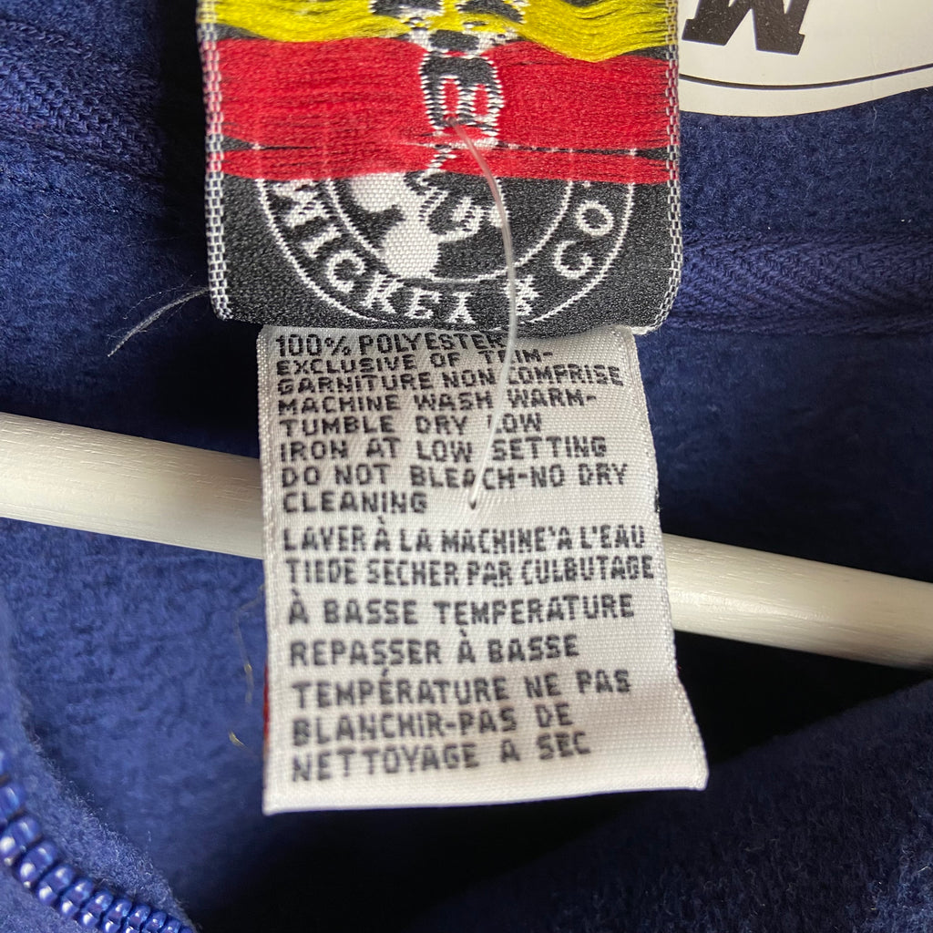 Vintage Disney Mickey Fleece Quarter Zip Fleece Jacket