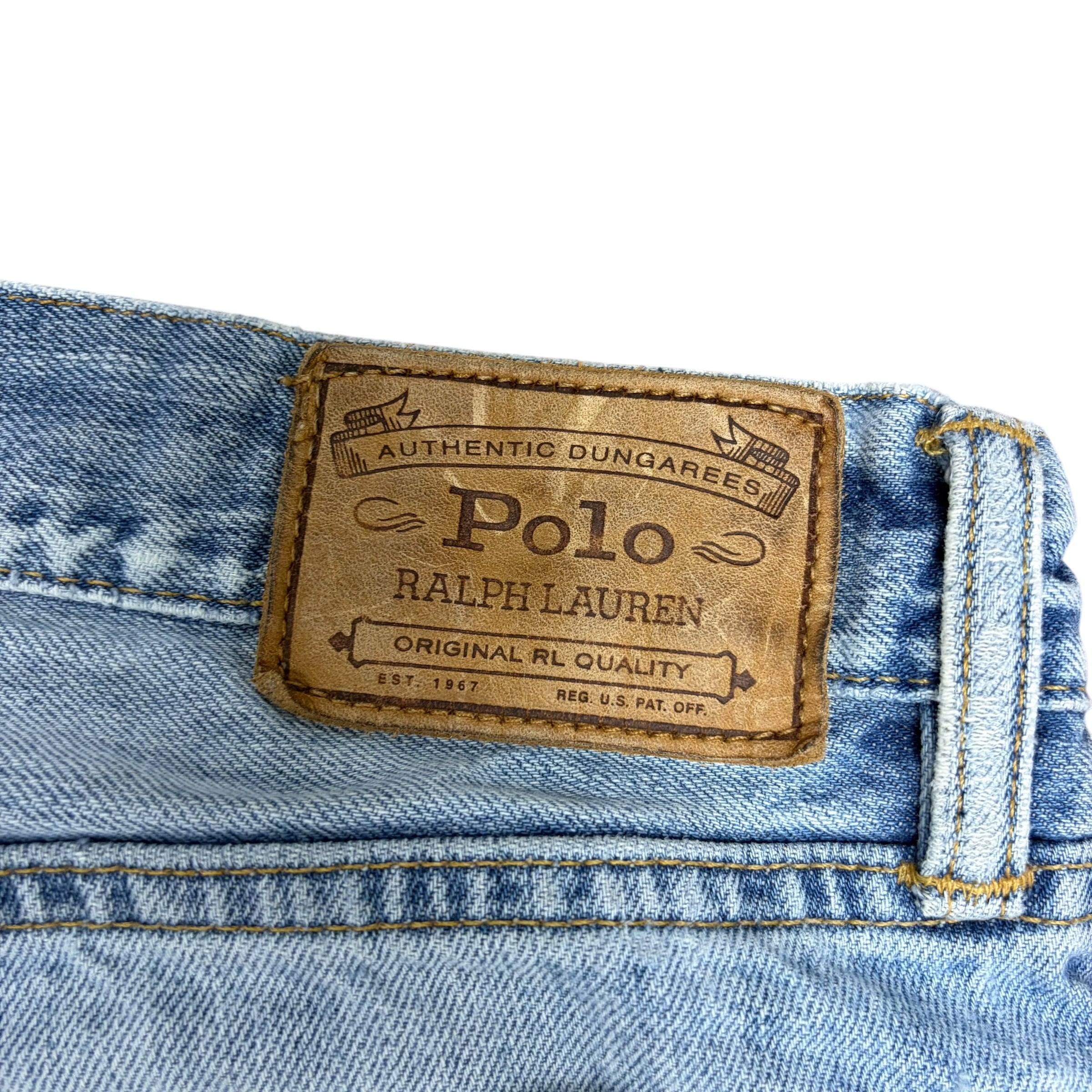 Vintage Polo Ralph Lauren Distressed Jeans Light Wash