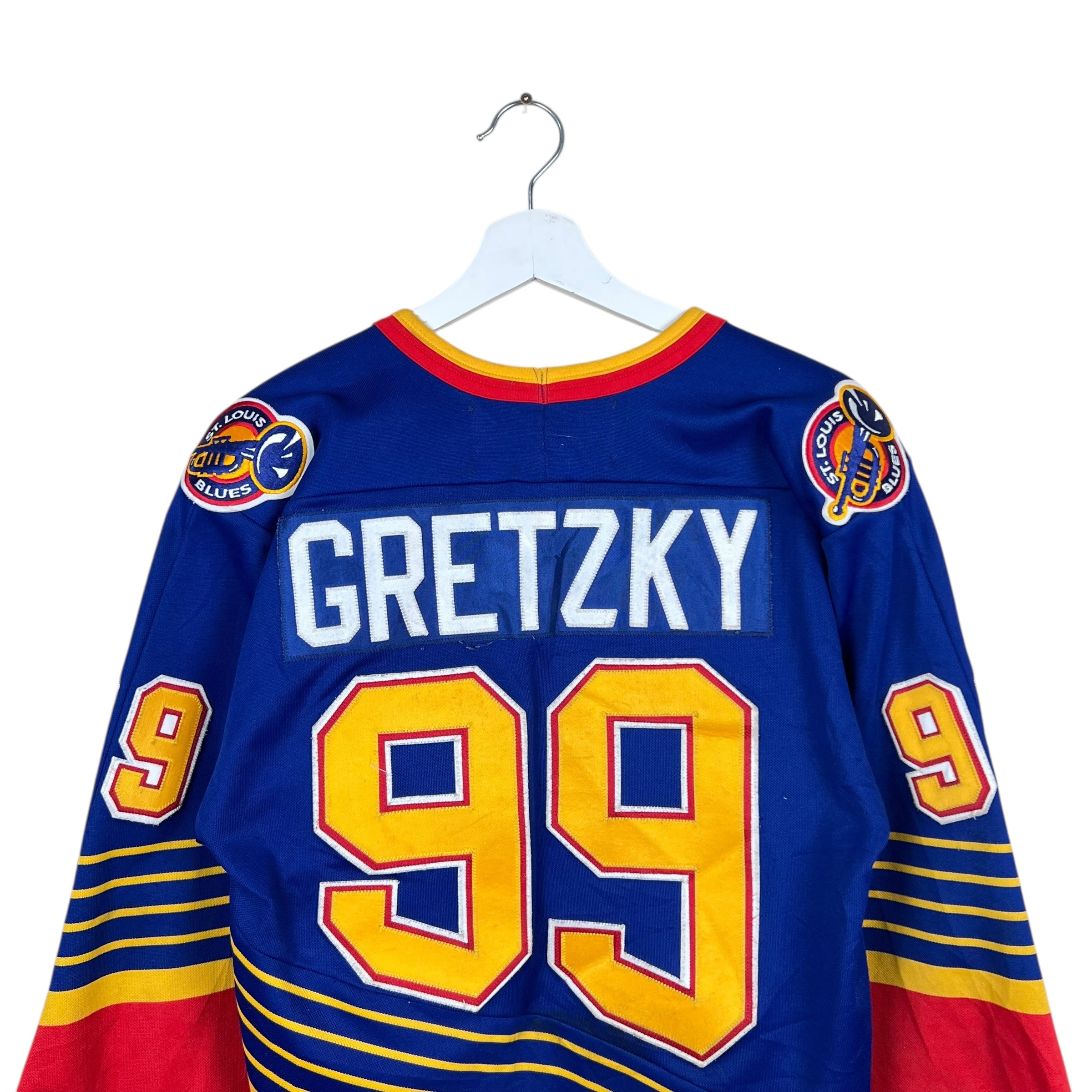 Vintage CCM NHL St. Louis Blues Wayne Gretzky Away Jersey