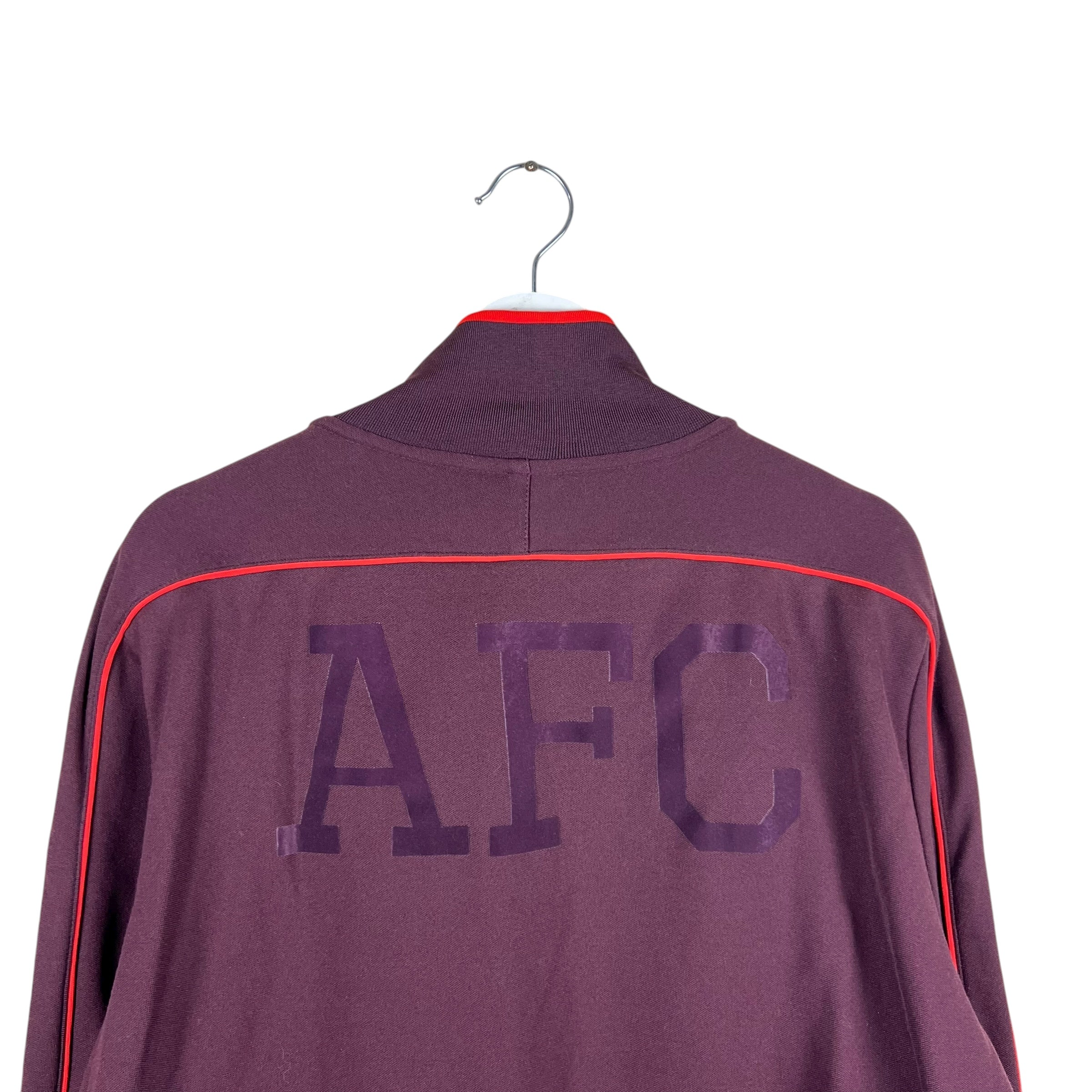 Vintage Y2K Nike Arsenal Warm Up Track Jacket Burgundy