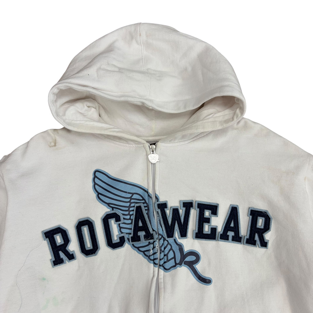 Vintage Rocawear Wing Logo Hoodie White