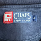 Vintage Chaps By Ralph Lauren Embroidered Logo Crewneck Navy