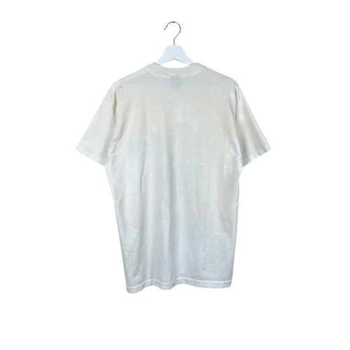 1990 The Simpsons Bart Simpson Skateboard Tee White