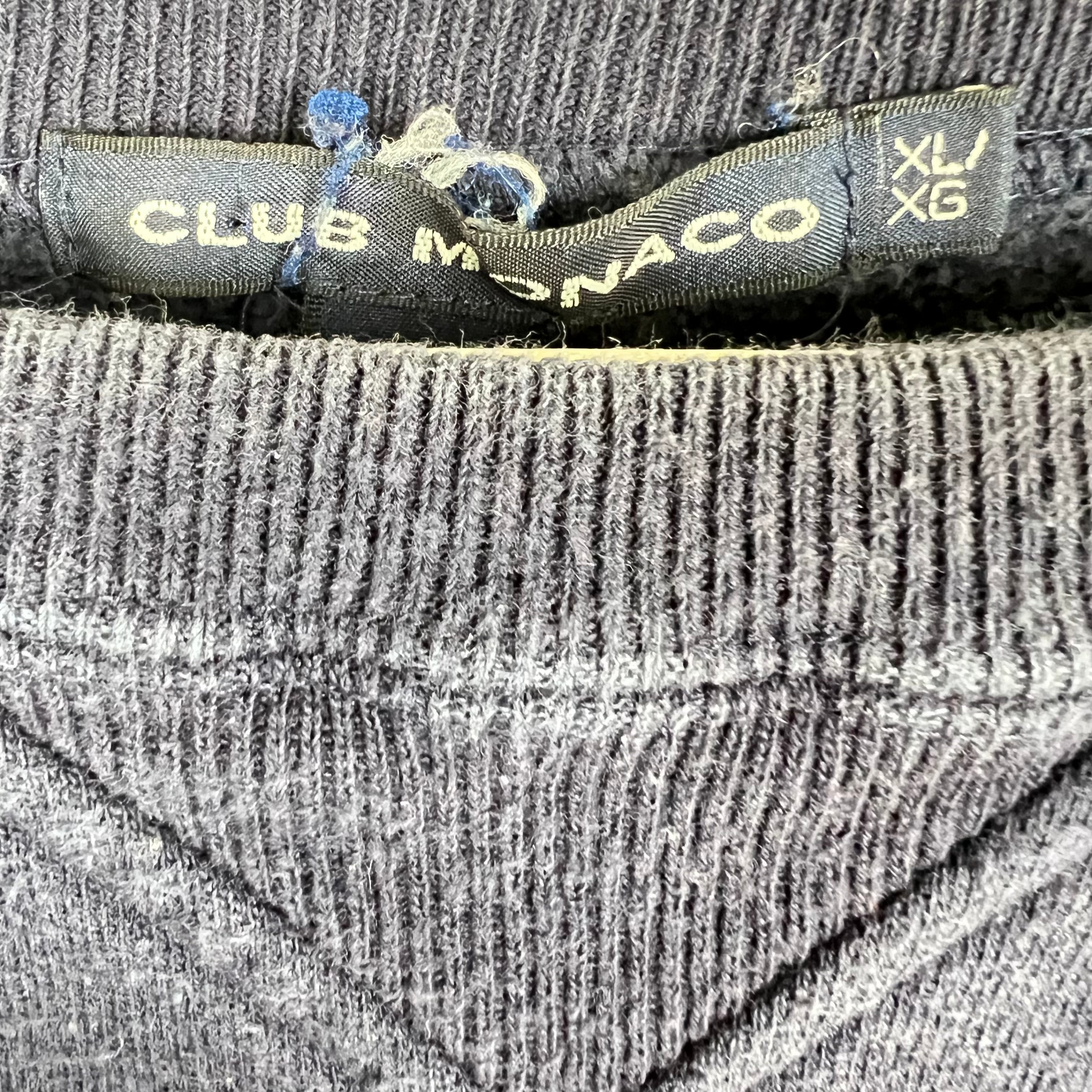 Vintage Club Monaco Crest Logo Crewneck Navy
