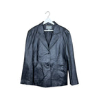 Vintage Beechers Brook Women’s Leather Blazer Jacket Black