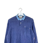 Vintage Polo By Ralph Lauren Collared Longsleeve Knit Navy