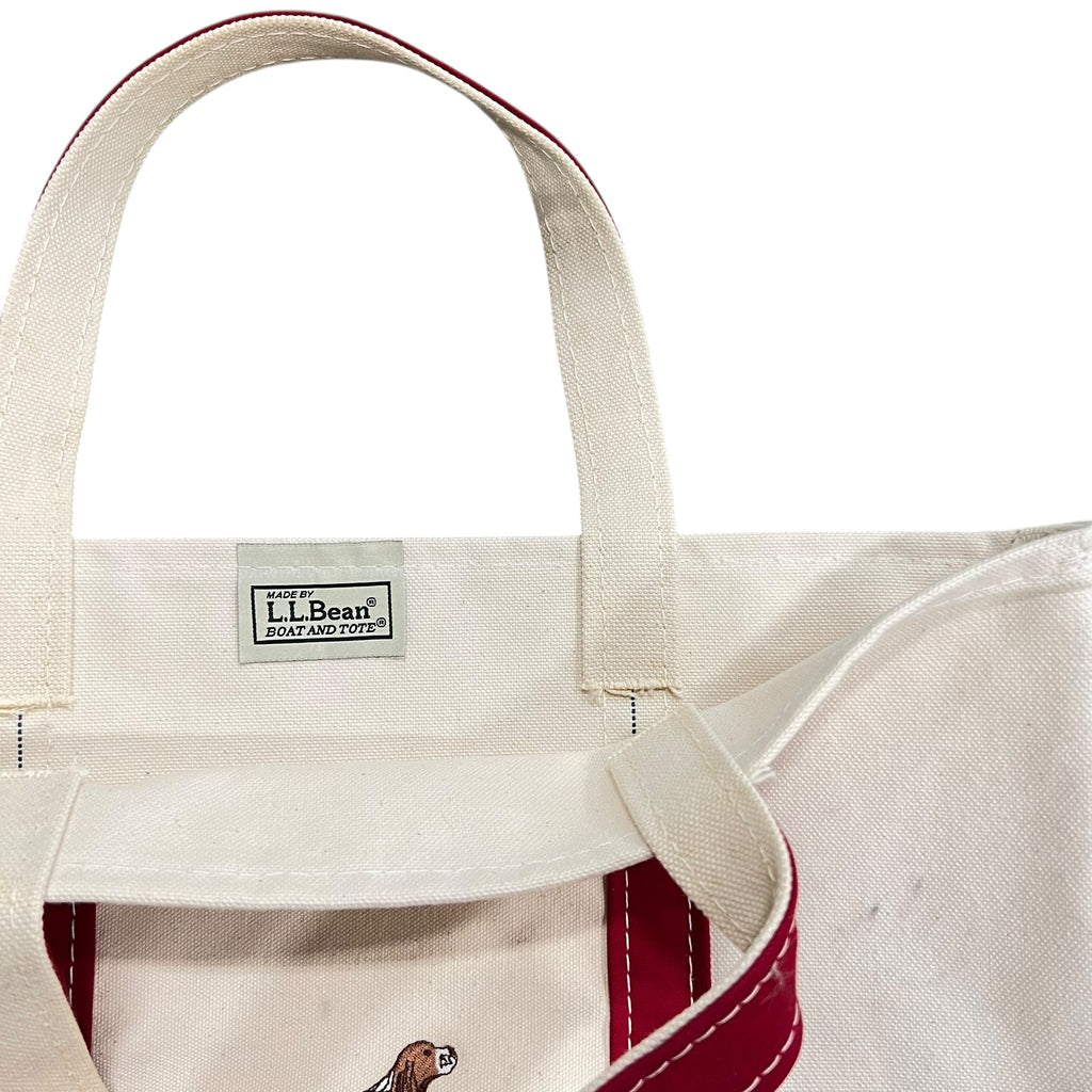 Vintage L.L. Bean Boat & Tote Red Customized