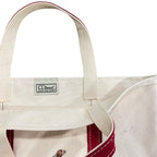 Vintage L.L. Bean Boat & Tote Red Customized
