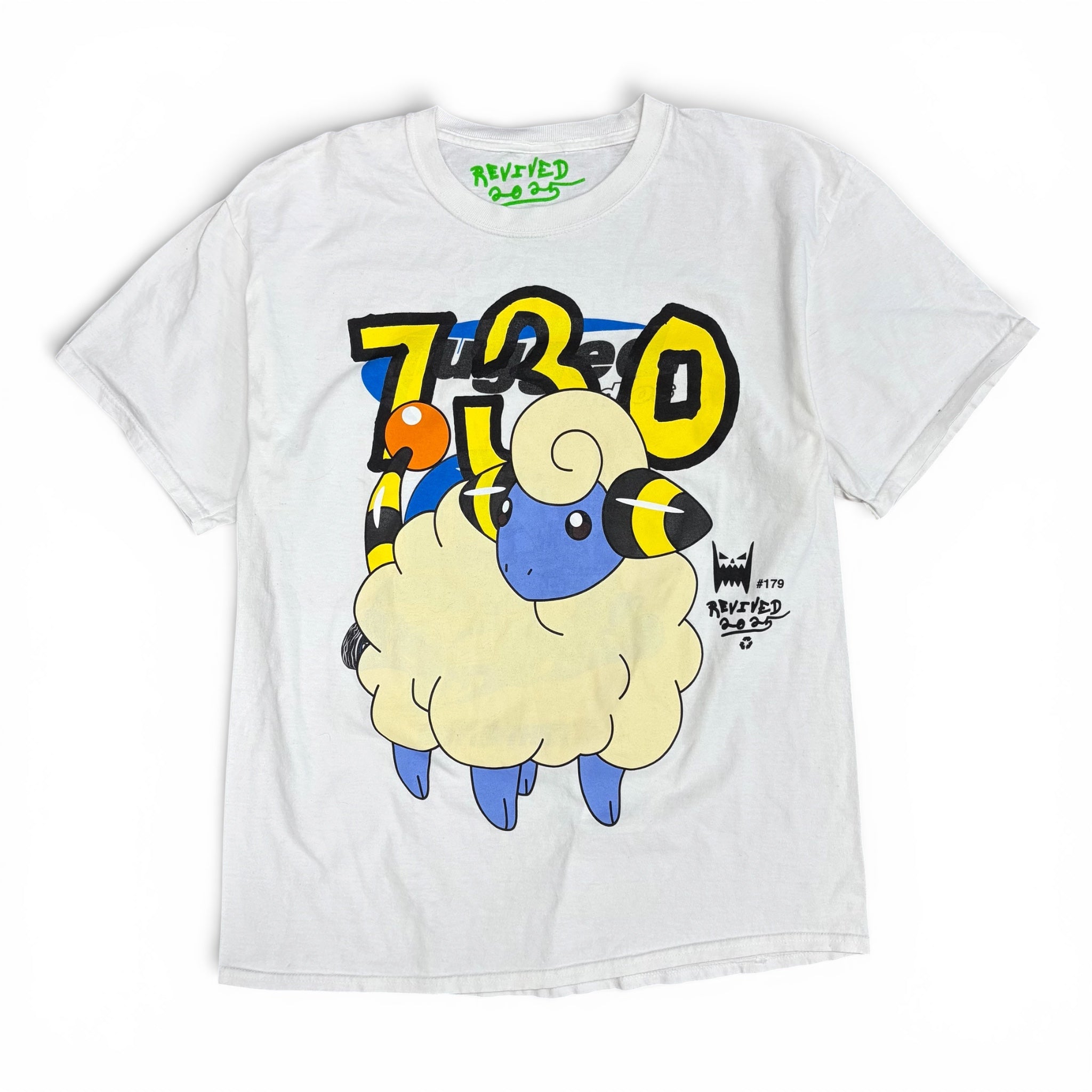 Asspizza x Pokémon Revived Printing Mareep Tee White