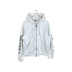 Chrome Hearts Fuck You Zip Up Hoodie White