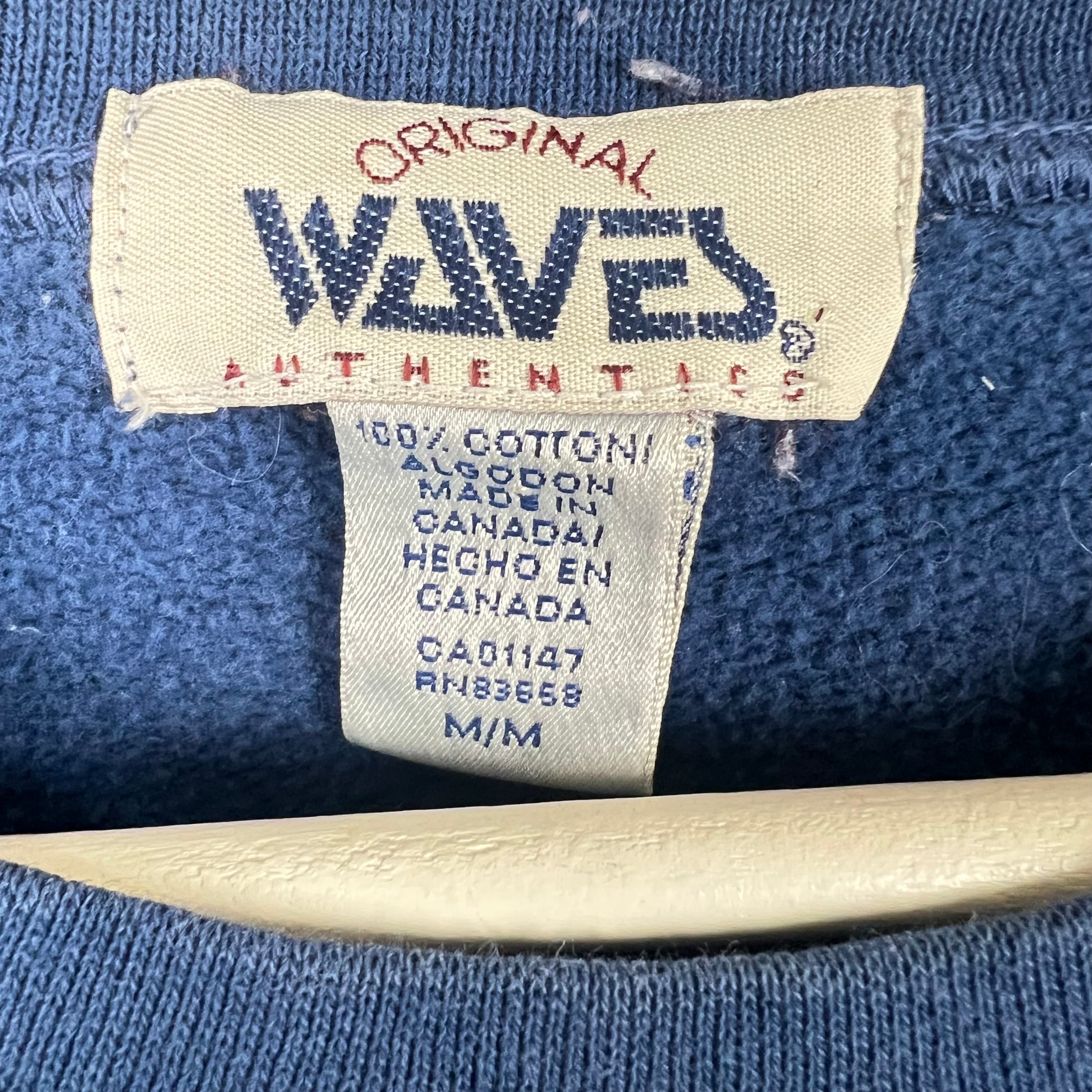 Vintage Waves Women’s NHL Toronto Maple Leafs Small Arch Logo Crewneck Blue