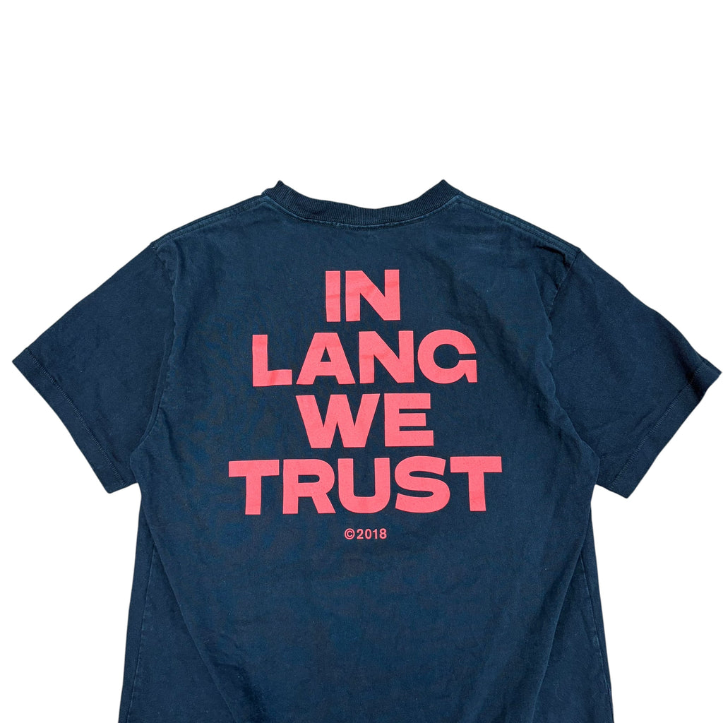 Helmut Lang “In Lang We Trust” Tee Black (2018)