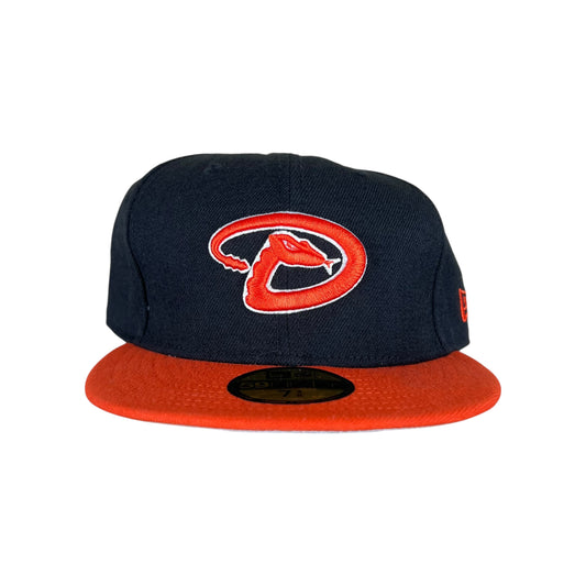 New Era MLB Arizona Diamondbacks Logo Fitted Hat Black/Orange